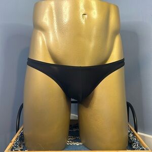 Black Spandex Bikini Briefs Medium